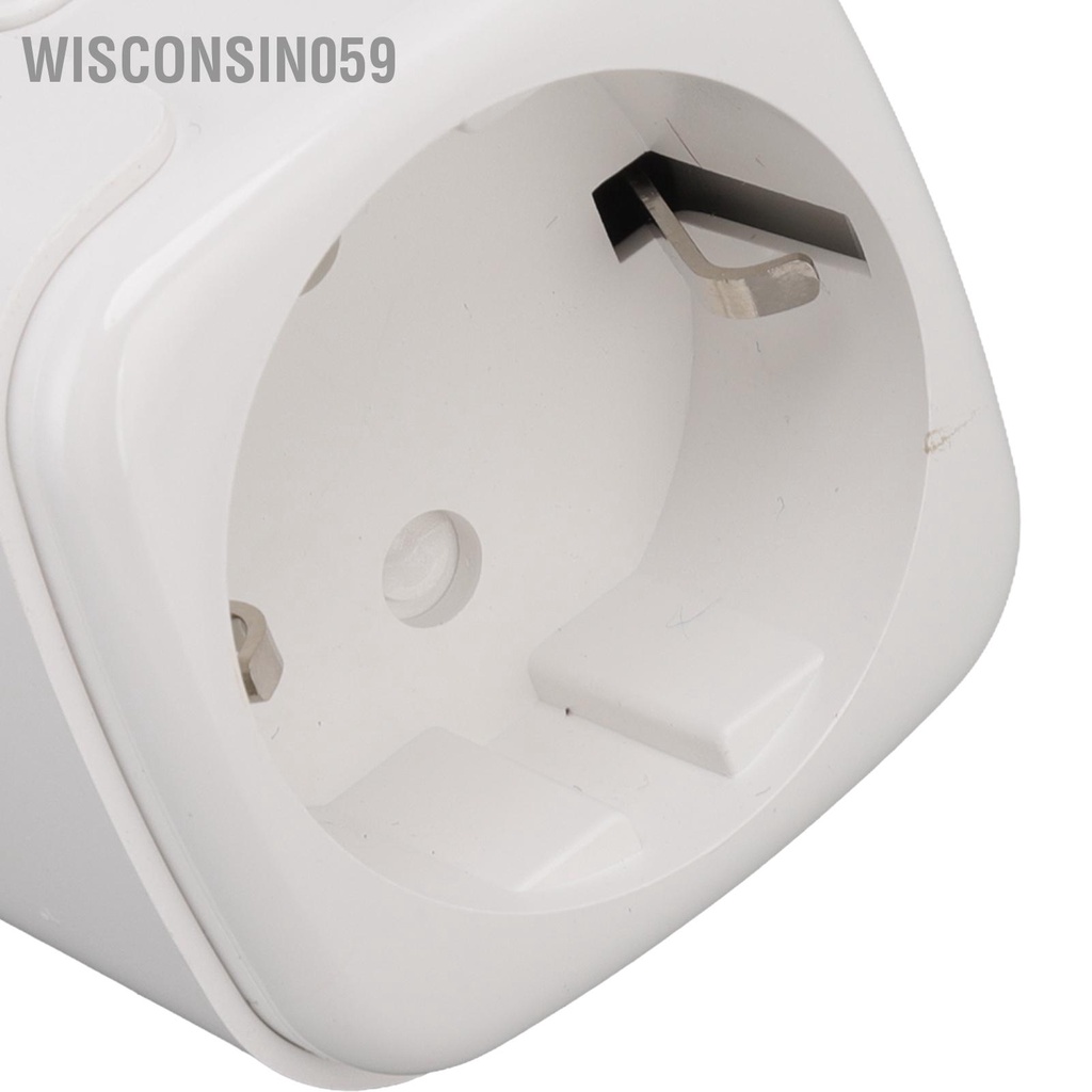 Wisconsin059 Công tắc ổ cắm điều khiển từ xa không dây Phích điện cho thiết bị gia dụng EU 100‑240V
