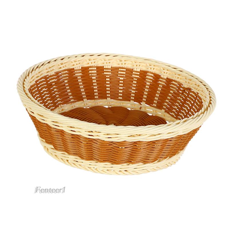 1 Rổ Đựng Trái Cây / Rau Củ Quả Giả Mây Đan Dùng Trong Nhà / Ngoài Trời