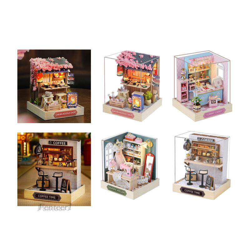 [Fenteer1] Bộ Dụng Cụ Làm Mỳ Cho Nhà Búp Bê Hoa Anh Đào Mini