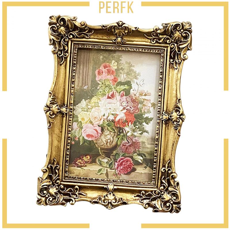 Khung Ảnh Chạm Khắc Trang Trí Nhà Cửa Phong Cách Cổ Điển