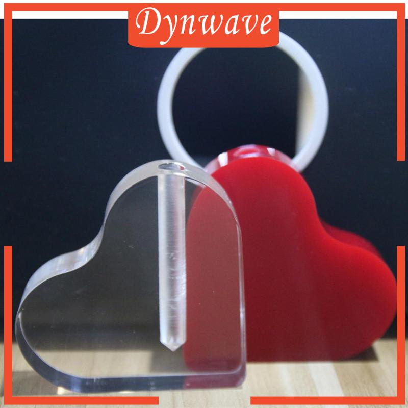 Lọ Hoa Bằng Acrylic Hình Trái Tim Dùng Trang Trí