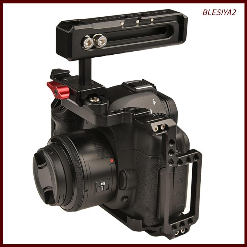 [Blesiya2] Lồng Máy Ảnh DSLR Có Tay Cầm Đa Lỗ 1 / 4 3 / 8
