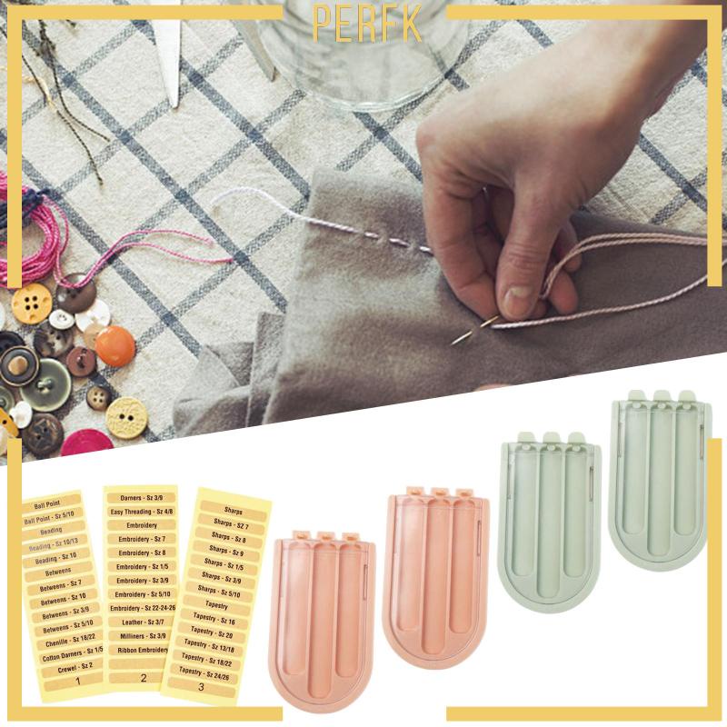 Set 4 Hộp Đựng Dụng Cụ May Vá Ba Ngăn Tiện Dụng Khi Đi Du Lịch