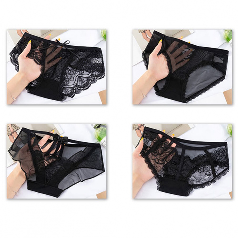 Quần Lót Ren Hoa Lưng Cao Thiết Kế Quyến Rũ Mềm Mại Cho Phái Nữ