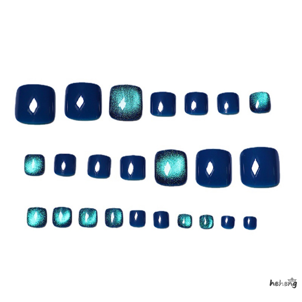 Móng Chân Giả Trang Trí Mắt Mèo Lấp Lánh Lâu Trôi Chống Thấm Nước An Toàn