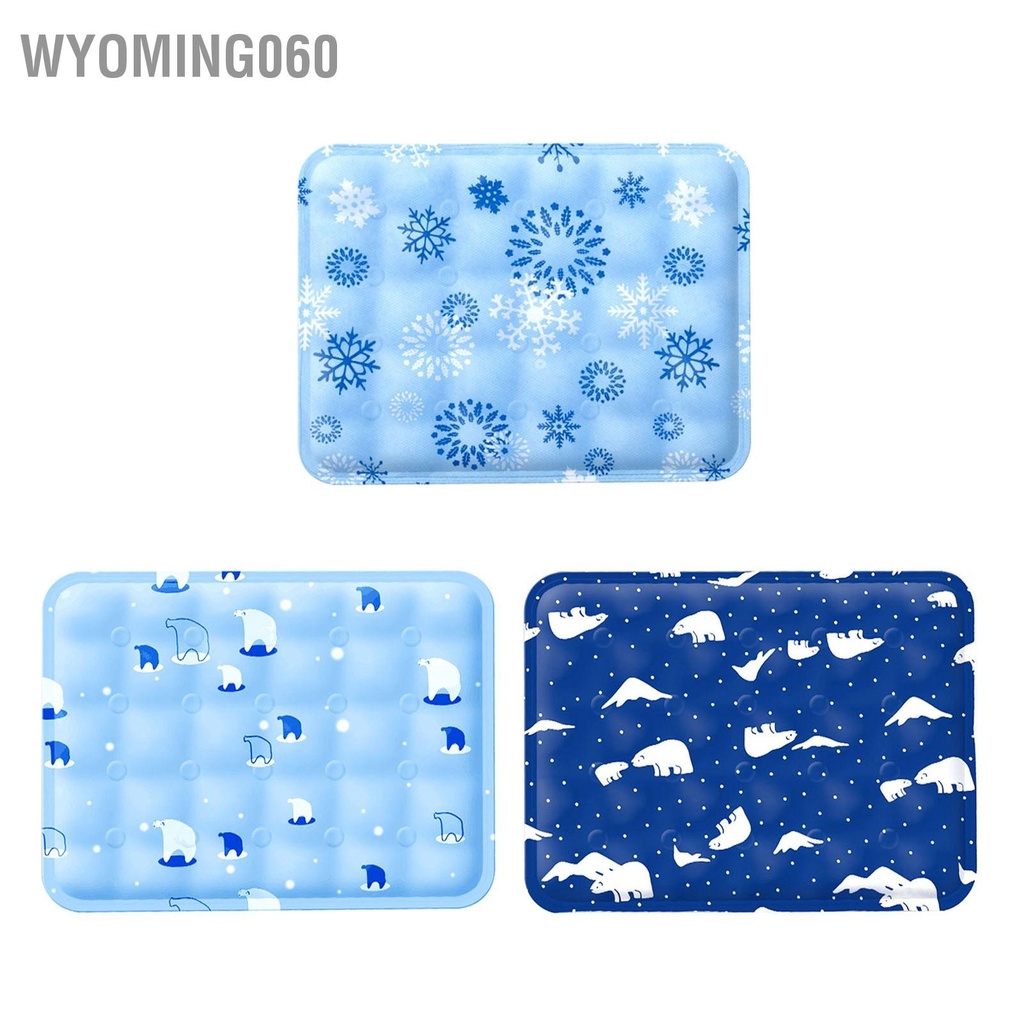 Wyoming060 Thảm làm mát cho thú cưng Không thấm nước Mềm chống trầy xước An toàn dày chó mèo Ice Pad Bed mùa hè