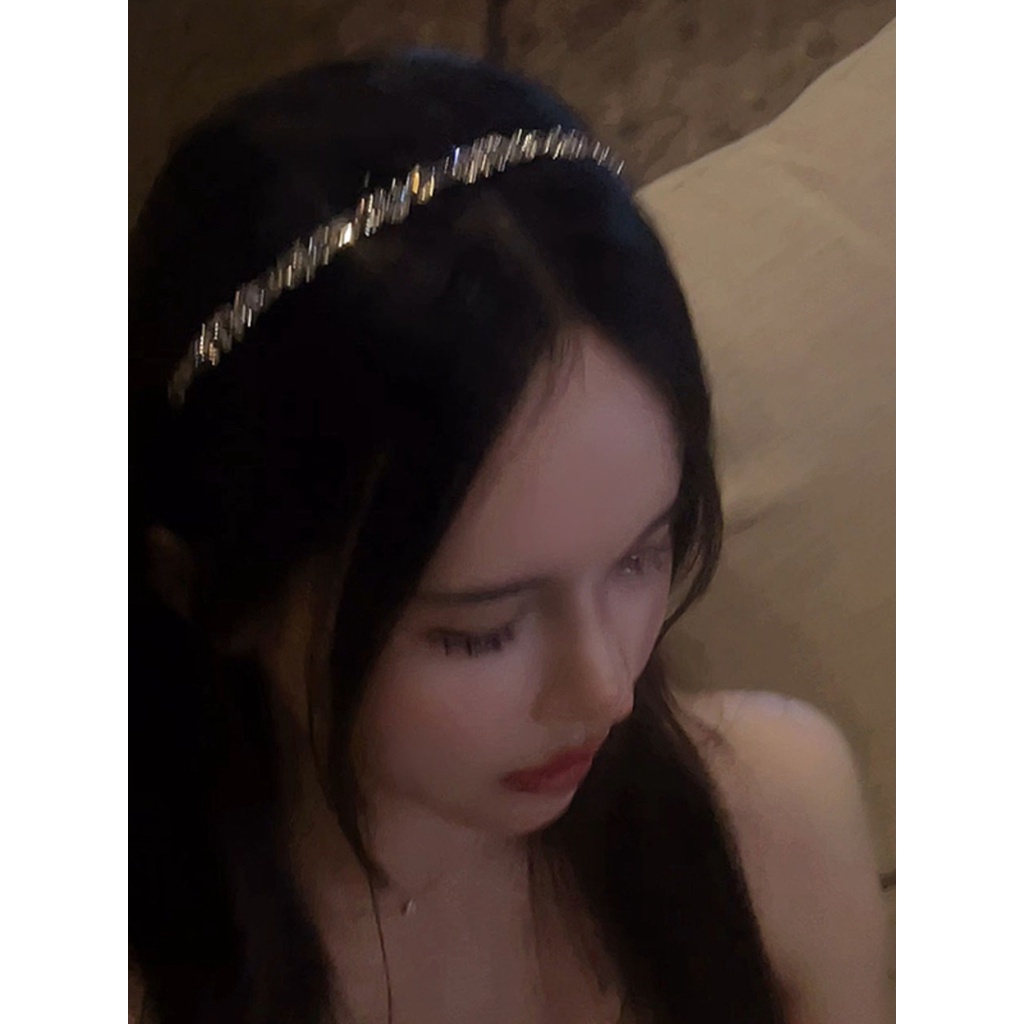 Băng Đô Cài Tóc Đính Đá Phong Cách Retro Cao Cấp Cho Nữ