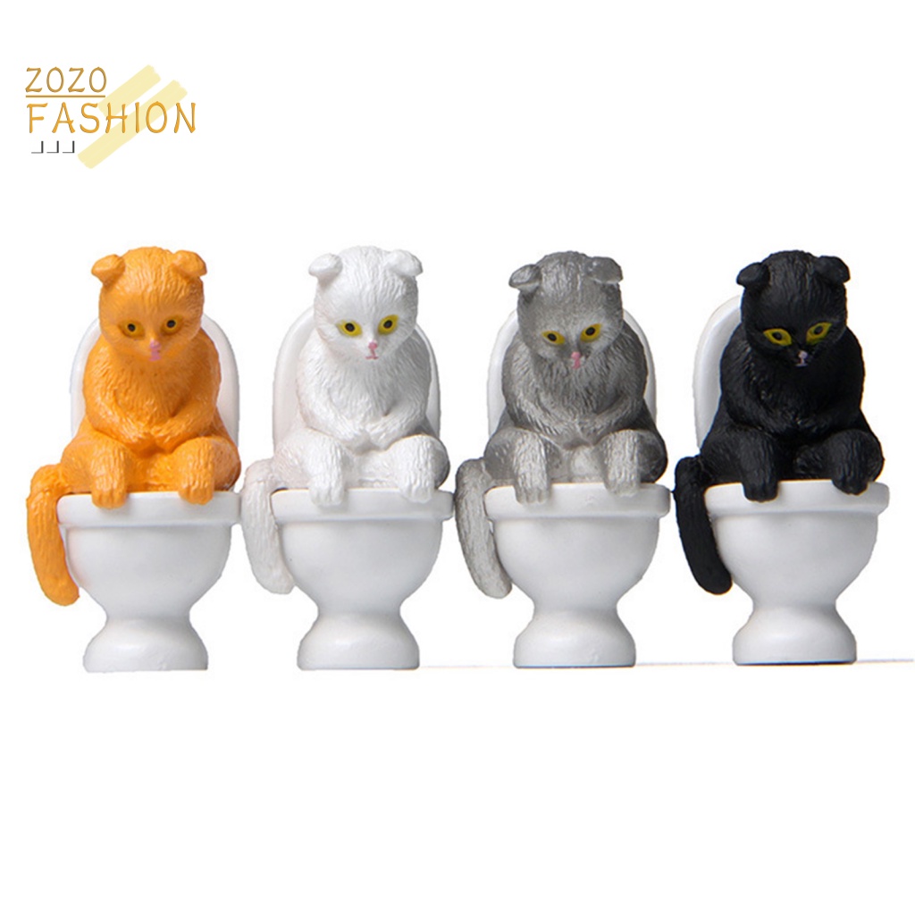 Mô Hình Chú Mèo Mini Dùng Trang Trí Bánh Kem Dễ Thương