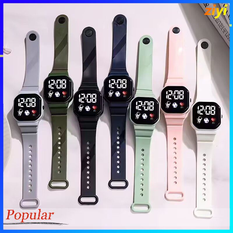 Đồng Hồ Điện Tử Đèn LED Chống Nước Thiết Kế Đơn Giản Thời Trang Công Nghệ Cho Học Sinh