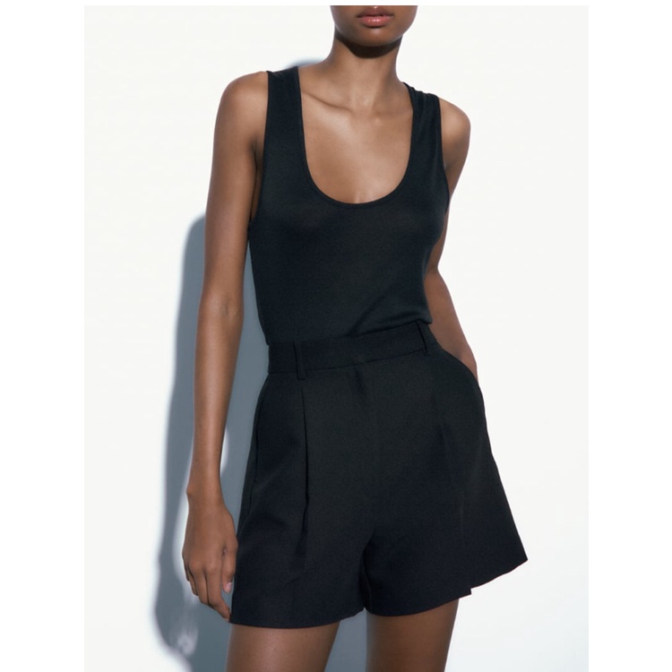 Quần Short ZARA Lưng Cao Thời Trang Mùa Hè Năng Động 1608033 1478030