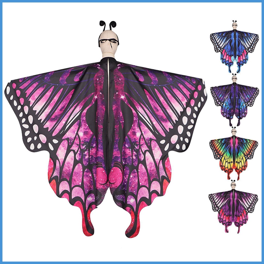 Áo Choàng Cánh Bướm Bằng Vải Mềm Thoáng Khí Cho Lễ Hội / Tiệc Hóa Trang