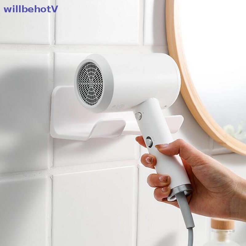 Giá Đỡ Máy Sấy Tóc Gắn Tường Nhà Tắm Tự Dính Tiện Dụng