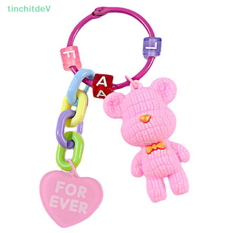 [TinchitdeV] Móc Khóa Hình Gấu Bông Nhiều Màu Sắc Sáng Tạo Thời Trang Cá Tính Dành Cho Túi Xách [Mới]