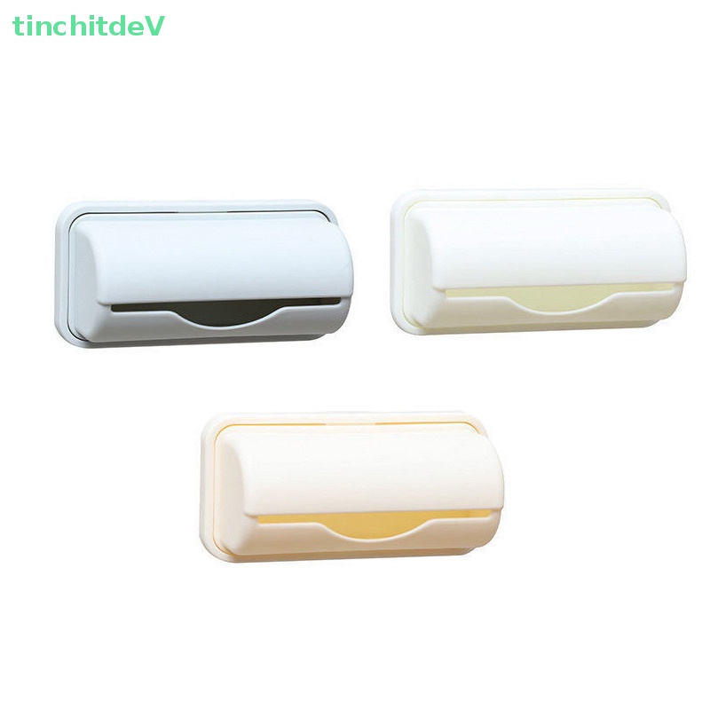 Hộp Đựng Túi Rác Gắn Tường Bằng Nhựa Màu Trơn Tiện Dụng Cho Nhà Bếp / Phòng Tắm