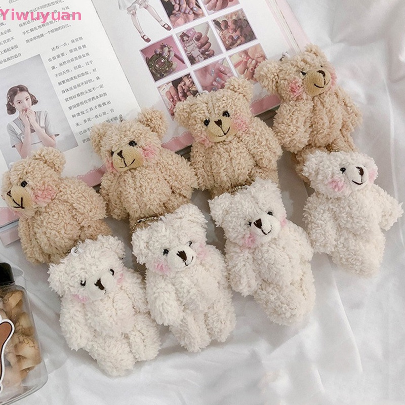 < Yiwuyuan > Móc Khóa Thỏ / Gấu Bông Hoạt Hình Dễ Thương Cho Nữ