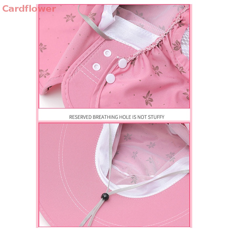 Mũ Chống Nắng Vành Rộng Có Tấm Che Mặt Và Cổ Phối Lưới Thoáng Khí Chống Tia UV Có Thể Tháo Rời Bảo Vệ Mặt Mới