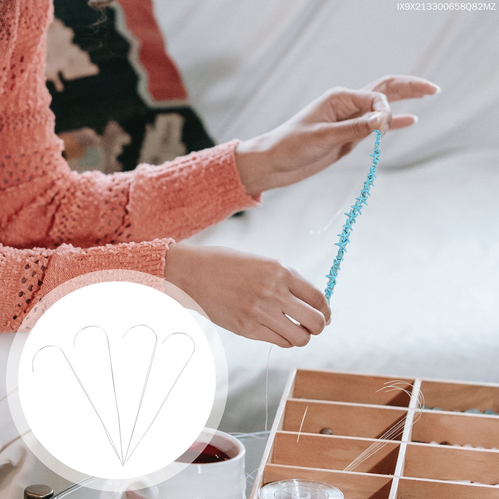 Bộ 4 Dụng Cụ Xỏ Hạt Làm Trang Sức Chuyên Dụng