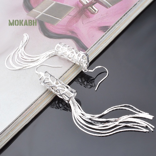 Bông Tai DạNg DàI Tua Rua Mạ BạC ThờI Trang