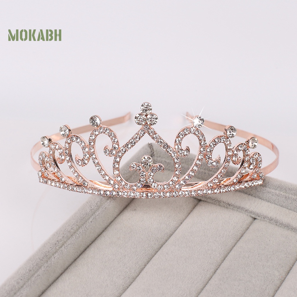 Vương Miện Hợp Kim Rỗng Hình Trái Tim Trang Trí Lễ Hội Cho Bé