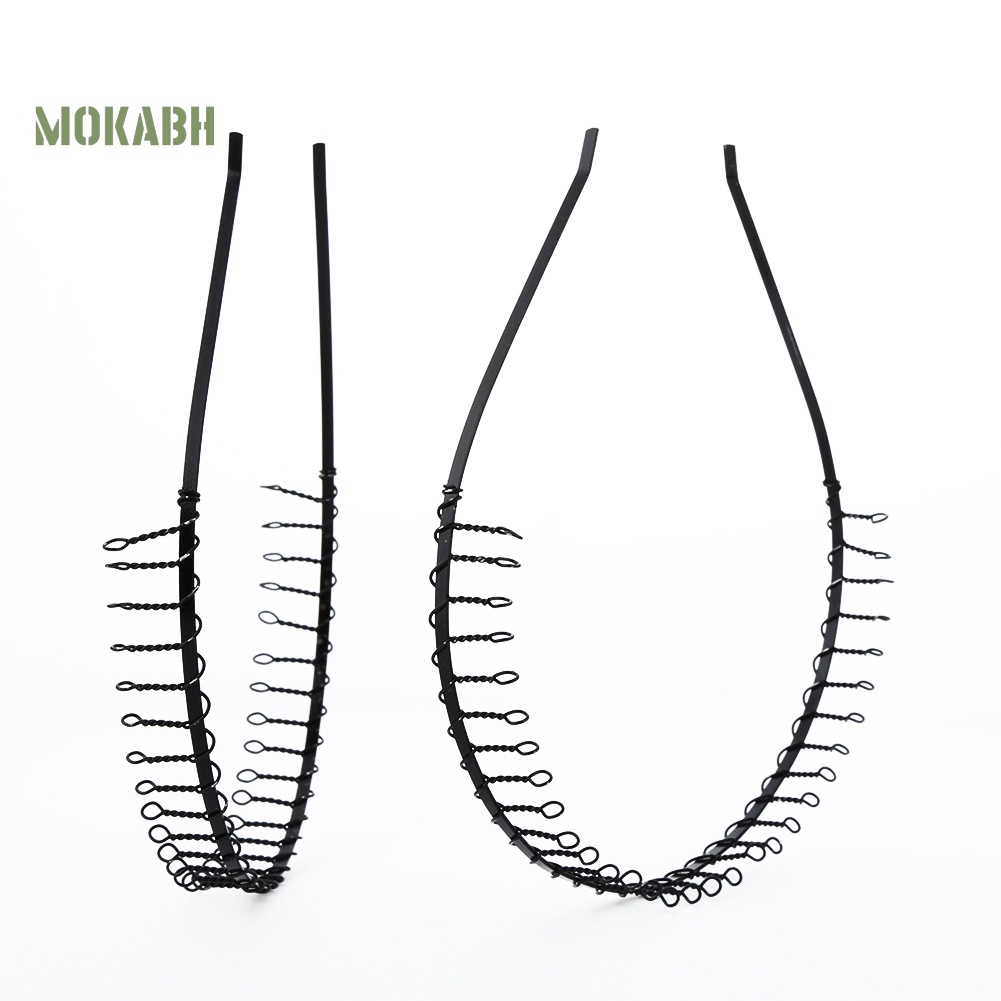 Bộ 2 Băng Đô Cài Tóc 83 Răng Kim Loại Kiểu Thể Thao Cá Tính Cho Nam Và Nữ