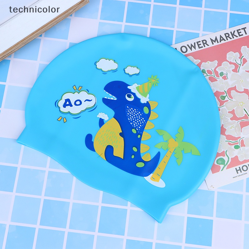 1 Chiếc Mũ Bơi Chất Liệu Silicon Co Giãn Chống Thấm Nước Cho Bé