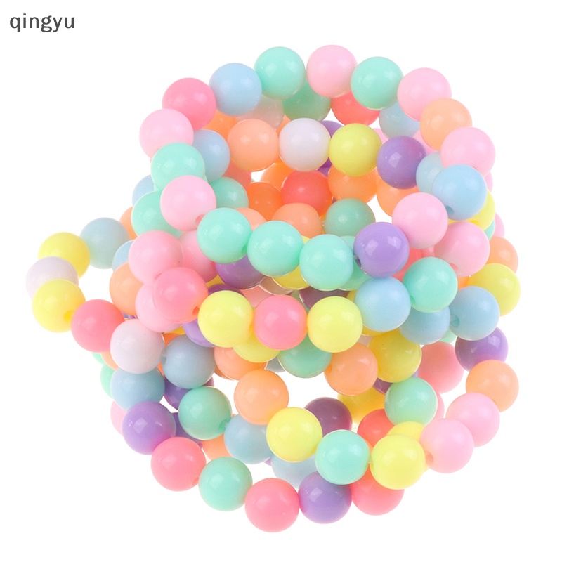 Set 10 Vòng Tay Chuỗi Hạt Ngọc Trai Co Giãn Nhiều Màu Dễ Thương Cho Bé Gái