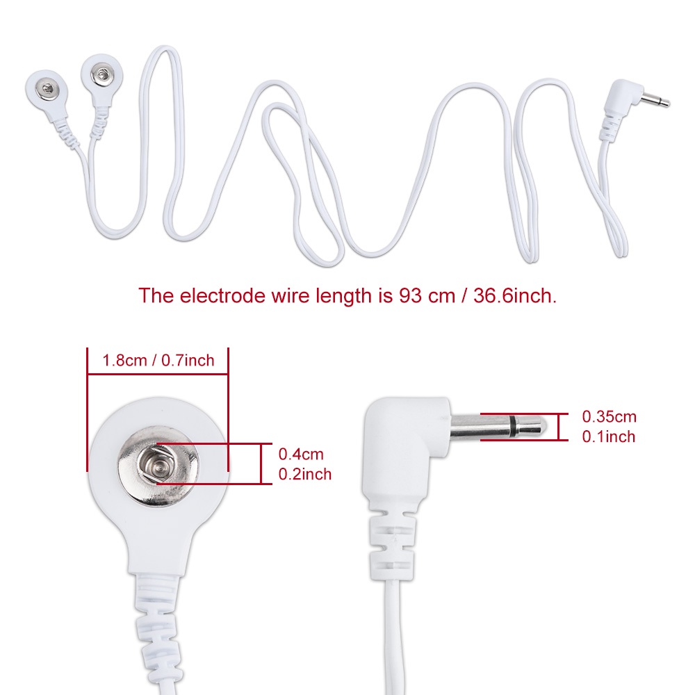 Dây Điện Cực 2.5 / 3.5mm 0.5mm Cho Máy Mát Xa Cơ Bắp