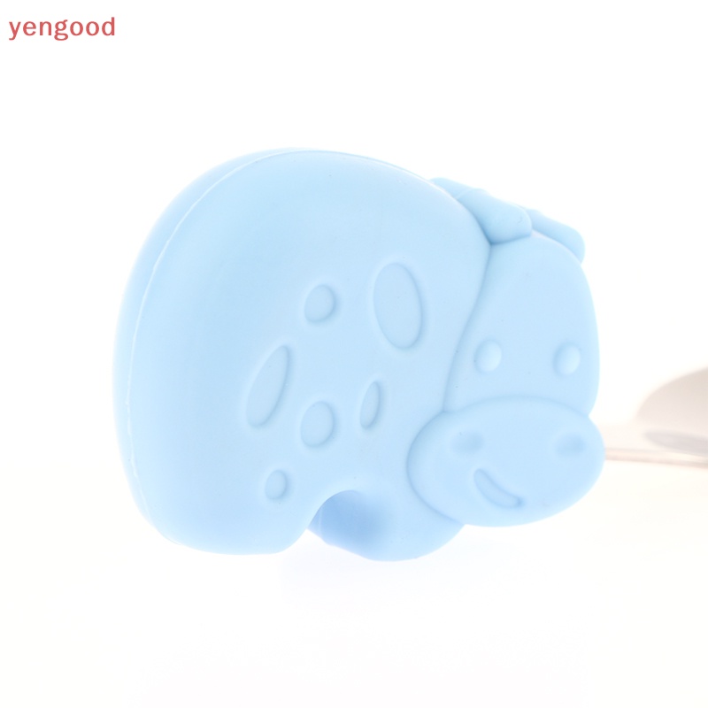 Bộ Muỗng Nĩa Bằng Thép Không Gỉ Hình Hà Mã Dễ Thương Cho Bé