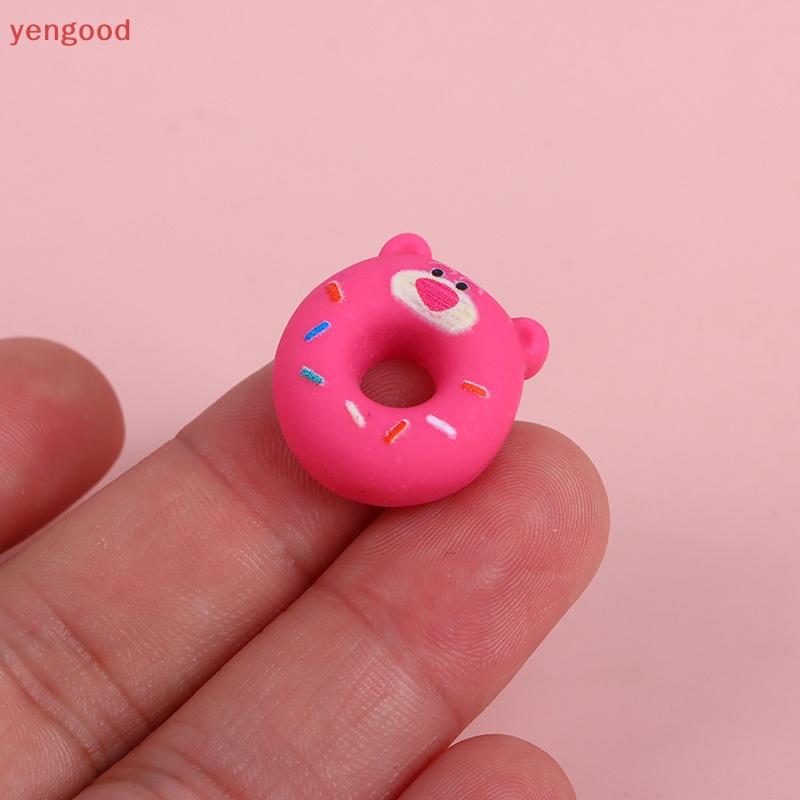 Set 20 Mô Hình Gấu Dâu Tây Hoạt Hình Mini Bằng Nhựa Resin Trang Trí Sổ Tay Diy