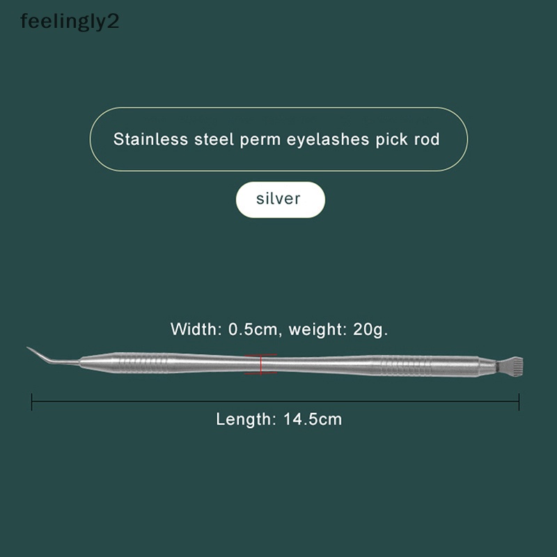 Que Vệ Sinh Lông Mi 2 Trong 1 Bằng Thép Không Gỉ Tiện Dụng