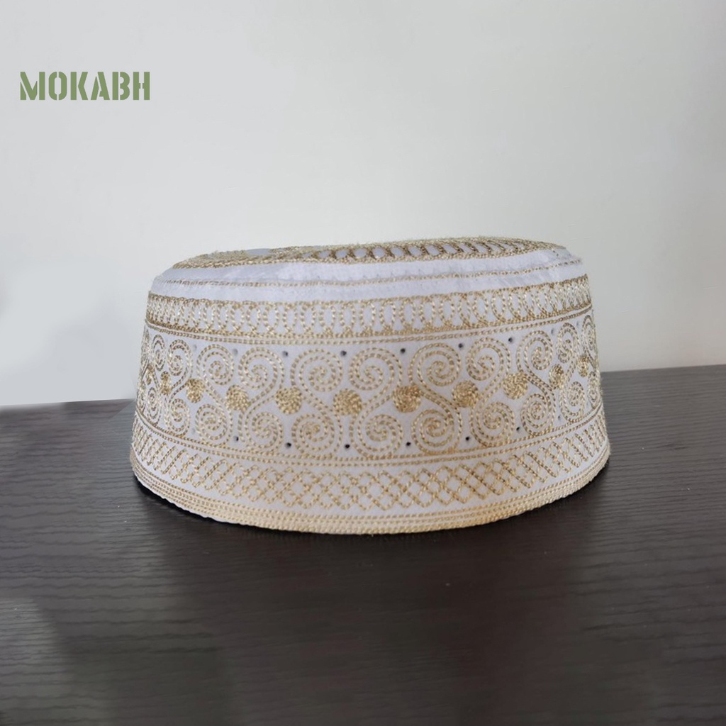 [Mok Abh] Mũ Lưỡi Trai Thêu Họa Tiết Dân Tộc Phong Cách Vintage Dân Tộc Cho Nam