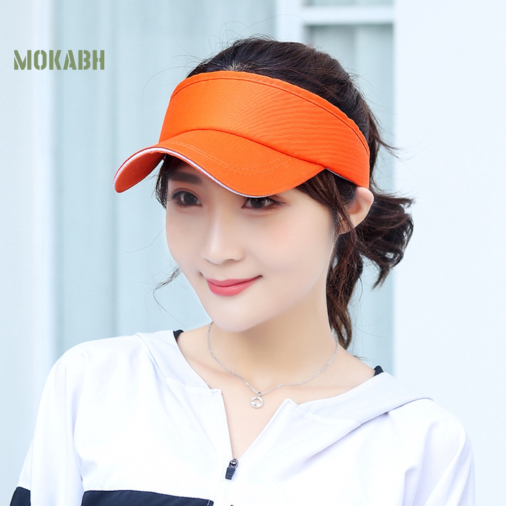 Mũ Tennis Thể Thao Hở Chóp Màu Trơn Điều Chỉnh Được Kích Thước Thời Trang Unisex
