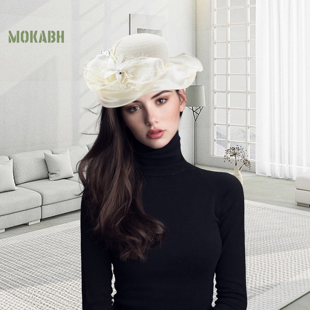 Nón Rộng Vành Chống Tia UV Thoáng Khí Siêu Nhẹ Họa Tiết Lông Vũ Thời Trang Đi Biển Mùa Hè Cho Nữ