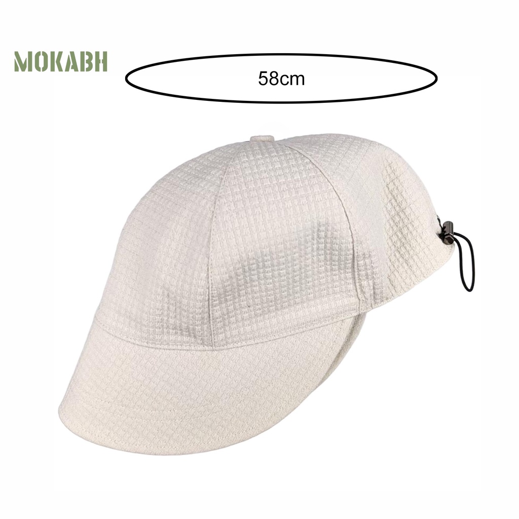 Nón Rộng Vành Màu Trơn Điều Chỉnh Được Có Dây Rút Thời Trang Mùa Hè Cho Nữ