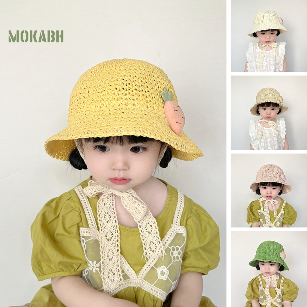 Nón Rộng Vành Mềm Mại Chống Nắng Họa Tiết Dâu Tây Dễ Thương Thời Trang Mùa Hè Cho Bé Gái