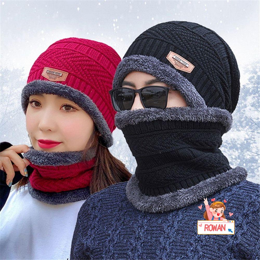 Mũ beanie Kèm Khăn Choàng Mềm Mại Giữ Ấm Mùa Đông