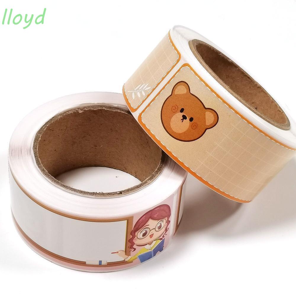 Nhãn Dán Nhắc Nhở Thức Ăn Tự Dính In Chữ LLOYD Dễ Thương Cho Bé