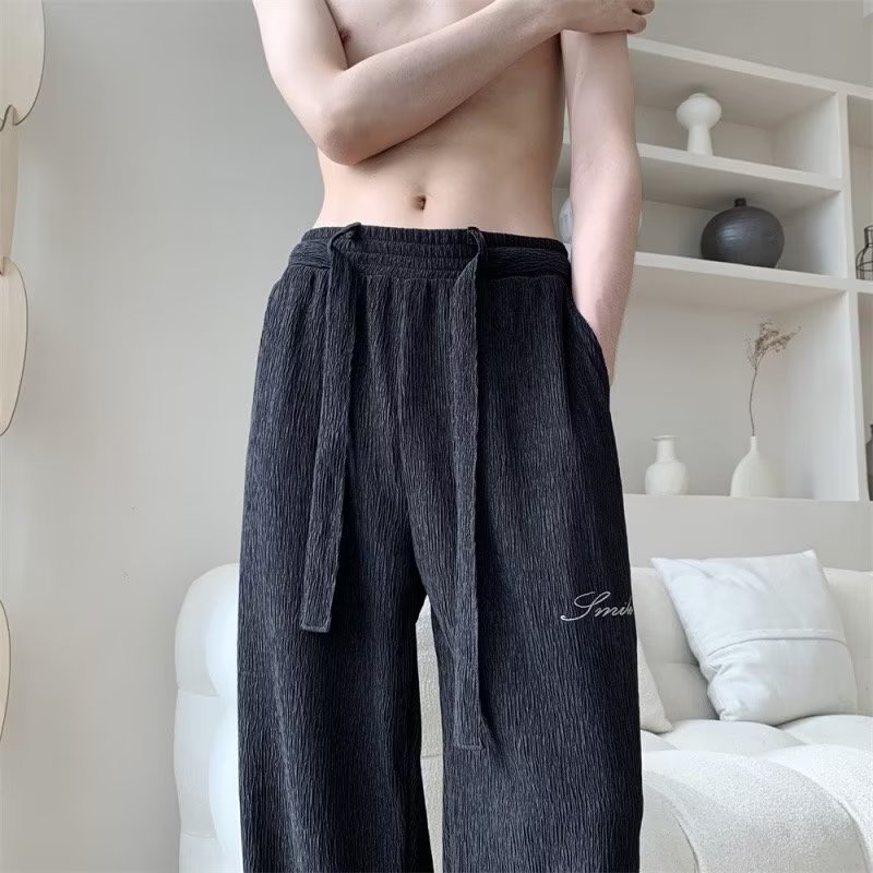 Quần Dài Dáng Rộng Phong Cách Đường Phố Thời Trang Thu Đông Cho Nam