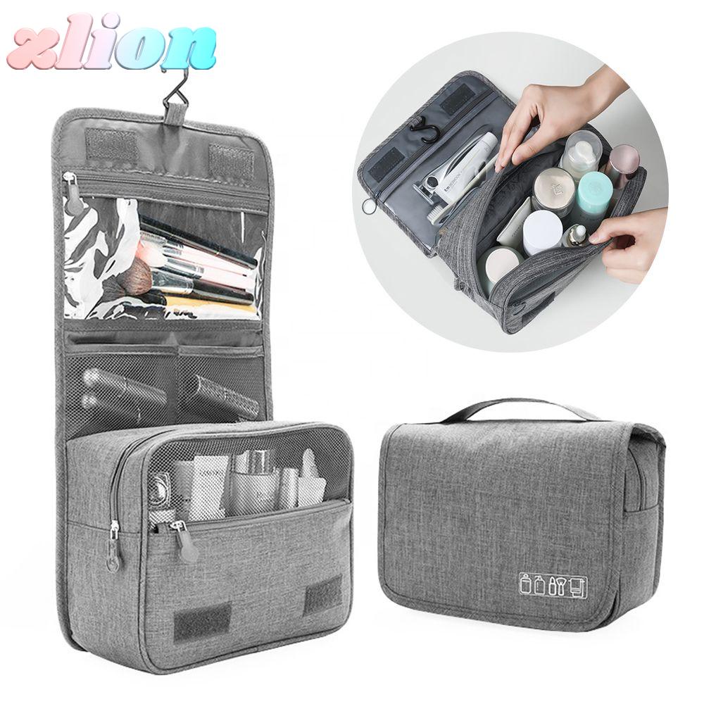 ZLION Túi Đựng Đồ Trang Điểm Dung Tích Lớn Chống Nước Kèm Móc Treo