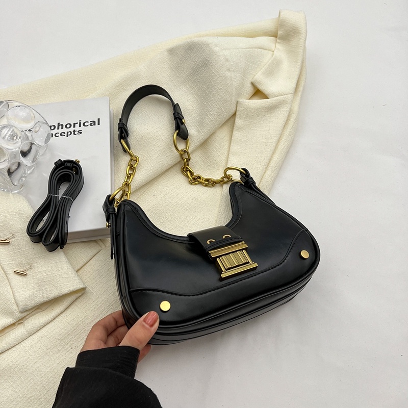 Túi Xách Tay Phối Dây Xích Dễ Phối Đồ Phong Cách Hàn Quốc Thời Trang Dành Cho Nữ