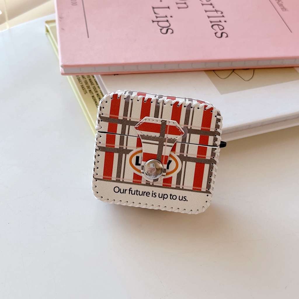 Vỏ Bảo Vệ Hộp Sạc Tai Nghe Bluetooth AirPods 1 2 gen3 Pro2 2022 Bằng TPU Mềm Chống Rơi Họa Tiết Kẻ Sọc