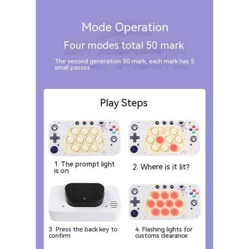 Máy Chơi Game Cầm Tay Điện Tử Dạy Đẩy Nhanh Giúp Rèn Luyện Sự Tập Trung Cho Bé