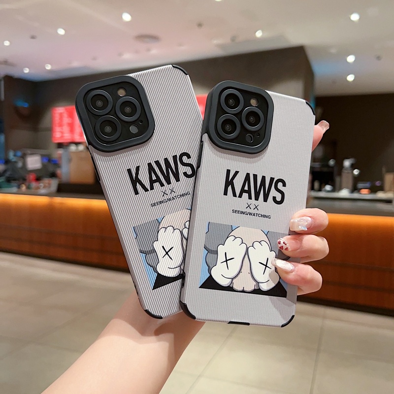Ốp Điện Thoại TPU Mềm Chống Trượt Chống Sốc In Hình KAWS Cho iPhone 14 Pro Max 13 12 11 Pro X XS XR 7 8 Plus SE Sự Bảo Vệ