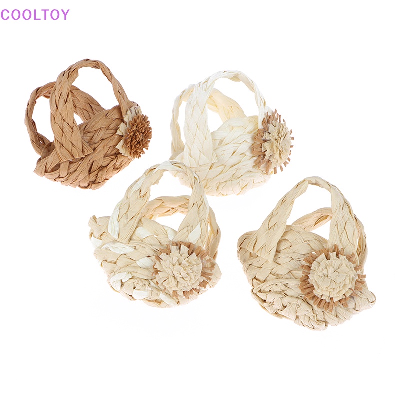 Túi Xách Đan Thủ Công Mini Tỷ Lệ 1 / 6 Độc Đáo Trang Trí Nhà Búp Bê