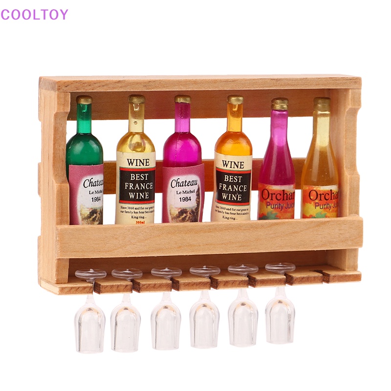 1 Bộ Ly Uống Rượu Đồ Chơi Búp Bê Cỡ 1 / 12