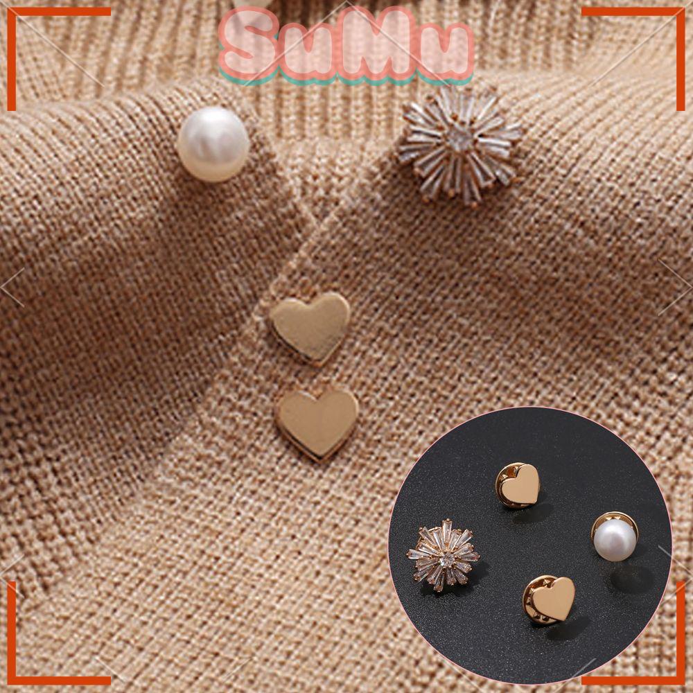 Ghim Cài Áo Cardigan SUMU SUMU|Trâm Cài Cổ Áo Chống Oxy Hóa Màu Sắc Thời Trang