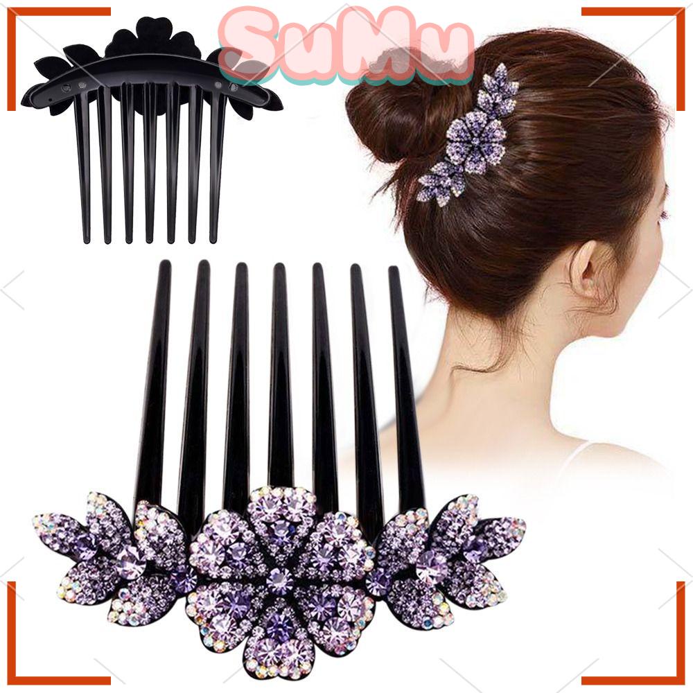 Bộ 2 Lược Cài Tóc Hình Hoa Dành Cho Cô Dâu