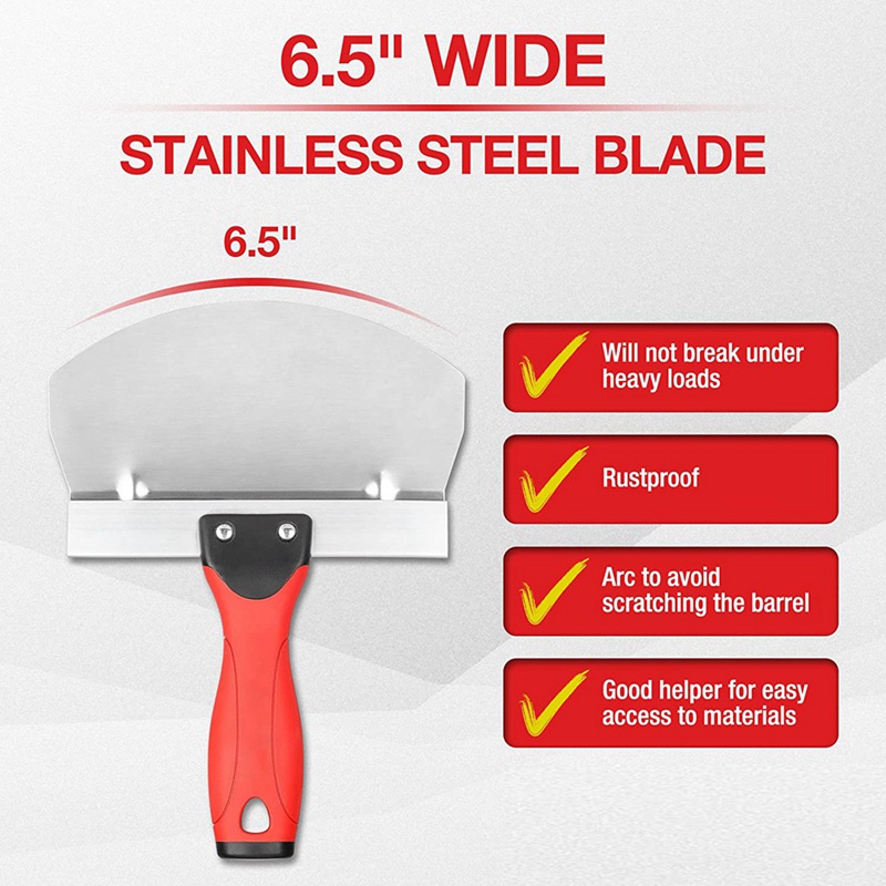 Bộ 2 Dụng Cụ Múc Canh Đường Cong 6.5 Inch Bằng Thép Không Gỉ Chuyên Dụng Cho Vẽ Tranh