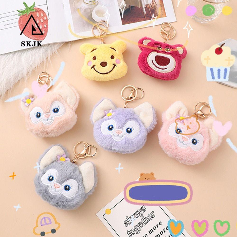 Móc Chìa Khóa Bằng PP Cotton Hình Gấu Pooh Dễ Thương Giá Đỡ