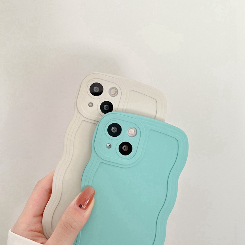 Ốp Điện Thoại Silicon Dẻo Chống Sốc Màu Kẹo Họa Tiết Gợn Sóng Cho Redmi 12C A1 + Note 12 Turbo Note 12 Pro Plus 11 Pro 11s 12